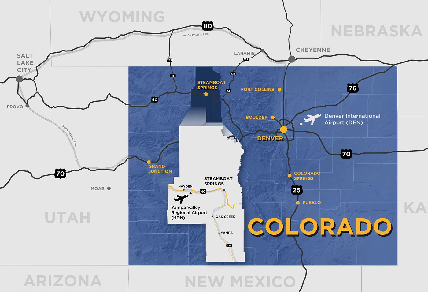Routt County Map | Transportation & Infrastructure in the Yampa Valley | RCEDP